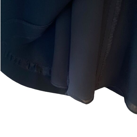 Talbots Sz 6P Classic Black Corporate Workwear Swing Knee Length Skirt - Picture 5 of 9